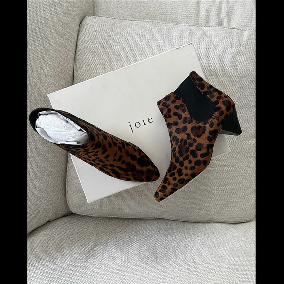 Joie Barleena leopard calf hair CHELSEA ankle bootie - Picture 10 of 16